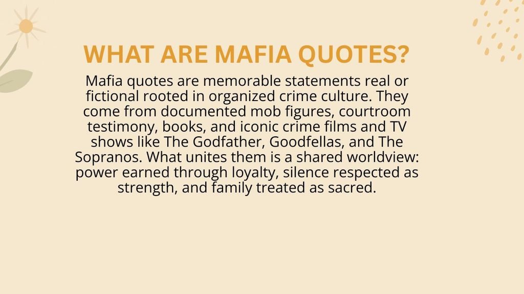 What Are Mafia Quotes?